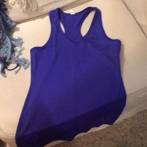Blue exercise shirt